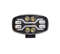 Rdtnvc Luci Di Guida A LED Da 9 Pollici 12V 24V Faretti Per Camion Per SCANIA Fari Fuoristrada Ausiliari Quadrati Per Auto Lampeggiante Bianco Giallo 100W 22000LM Principale Fari Faro