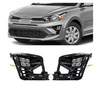 Rdtnvc Paraurti Anteriore Per Auto DRL Per Kia Per RIO 2022 2023 Copertura Fendinebbia A LED Luci Diurne Con Indicatori Di Direzione Gialli Luce Diurna Principale Fari Faro(Bianco)