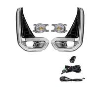 Rdtnvc Per Toyota Per Hilux Per Revo 2020-2021 Fendinebbia A LED DRL Luci Diurne Paraurti Indicatori Direzione Impermeabili Cavi Interruttore Principale Fari Faro(DRL Fog Yellow)