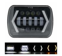 Rdtnvc Proiettore LED Impermeabile 7x6 5x7 Con Fari Hi-Lo Beam DRL Accessori Per Auto Per Patrol Y60 1980-1986 1987 1988 1989 1990 1991 1992 1993 1994 Principale Fari Faro(1 pz)
