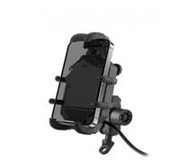Rdtnvc Supporto Per Telefono Con Ricarica Wireless Per Moto 3.0, Caricabatterie Rapido, GPS Per, Per Cellulare, Per Manubrio Per 4-7 Pollici Supporto per Telefono GPS Supporto(Charger- mirror)