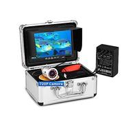 RDVXI Ecoscandaglio, Fotocamera Subacquea for la Pesca sul Ghiaccio Fotocamera 720P aggiornata 12 luci IR Fish Finder 7 Pollici Schermo 1024x600 IPS for Pesca al Lago/Mare(15M Cable)