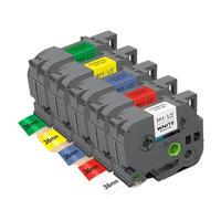 RDWQDGJG Nastro etichetta da 36 mm 5pk da 6pk Nastro per cassette di ricambio compatibile con etichetta TZE261 TZE161 PT-3600 e stampanti a nastro da 36 mm simili(5PK Label Tape)