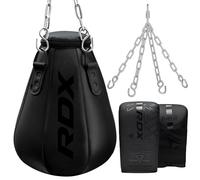 RDX 1.5FT Uppercut Pera Sacco da boxe, Maya Hide Pelle Pesante Bag Set con Guantoni e Catena, Arti Marziali MMA Pugilato Muay Thai Kick Boxing, Casa Palestra Punch Sacchi Uomini Donne