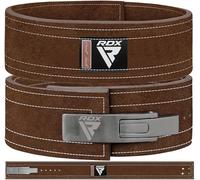 RDX 4” Cintura Palestra Sollevamento Pesi Powerlifting Pelle, 10mm Approvato da IPL USPA, 10 Regolabile Fori, Pesistica Leva Fibbia Belt per Bodybuilding Fitness Gym Allenamento Schiena Sostegno Uomo