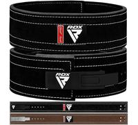 RDX 4” Cintura Palestra Sollevamento Pesi Powerlifting Pelle, 10mm Approvato da IPL USPA, 10 Regolabile Fori, Pesistica Leva Fibbia Belt per Bodybuilding Fitness Gym Allenamento Schiena Sostegno Uomo