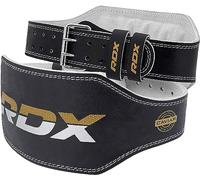RDX Sports Fitness belt 6“ Leather Black/Gold XL