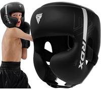 RDX Bambini Caschetto Boxe MMA Kick Boxing Allenamento, Maya Hide Pelle Headgear, Kara Pugilato Protezione Casco per Sparring Muay Thai Arti Marziali Grappling Taekwondo Karate, Ragazzi Ragazze