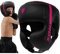 RDX Bambini Caschetto Boxe MMA Kick Boxing Allenamento, Maya Hide Pelle Headgear, KARA Pugilato Protezione Casco per Sparring Muay Thai Arti Marziali Grappling Taekwondo Karate, Ragazzi Ragazze