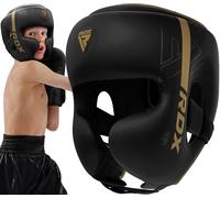 RDX Bambini Caschetto Boxe MMA Kick Boxing Allenamento, Maya Hide Pelle Headgear, Kara Pugilato Protezione Casco per Sparring Muay Thai Arti Marziali Grappling Taekwondo Karate, Ragazzi Ragazze