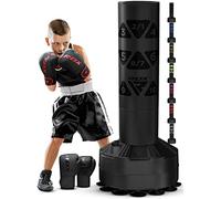 RDX Bambini Sacco da Boxe Terra con Boxe Guanti per Arti Marziali, MMA, Kickboxing e Muay Thai, 4FT Junior Fitness Stand Borsa Attrezzatura Allenamento e Taekwondo Training Punching Bag