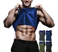 RDX Canotta Sportiva da Uomo Sauna Shapewear Senza Maniche Gilet Dimagrante Sauna per Allenamento Fitness Flat Belly Waist