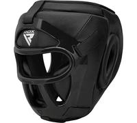 RDX Caschetto Boxe Griglia MMA Allenamento, Maya Hide Pelle Headgear, Professionale Pugilato Protezione Casco per Kick Boxing Sparring Muay Thai Arti Marziali Grappling Taekwondo Karate