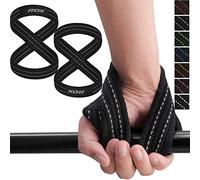 RDX Cinghie per Sollevamento Pesi Figura 8, con Supporto Imbottito per Il Polso, Ideali per Bodybuilding, Allenamento, Polsini in Cotone per Tirare su, stacco da Terra, manubri
