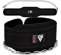 RDX Cintura Palestra per Dip Sollevamento Pesi, 6” Neoprene Lombare Supporto con 92cm Catena, Pesistica Zavorra Belt per Bodybuilding Fitness Gym Allenamento Powerlifting Schiena Sostegno, Uomo Donna