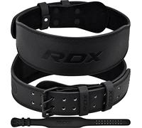 RDX Cintura per Sollevamento Pesi Palestra Fitness, Pelle Bovina, Supporto Lombare Imbottito da 4" e 6", 10 Fori Regolabili, Powerlifting Bodybuilding Deadlifts Squat Esercizio Allenamento