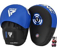RDX Colpitori Boxe Guanti da Passata, Maya Hide Pelle, Scudo Sciopero Gancio Jab Boxing Pao Pads, Coppia Focus Pastiglie per Sparring Muay Thai Kickboxing MMA Arti Marziali Taekwondo Allenamento