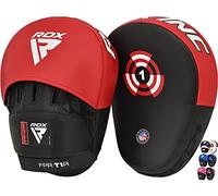 RDX Colpitori Boxe Guanti da Passata, Maya Hide Pelle, Scudo Sciopero Gancio Jab Boxing Pao Pads, Coppia Focus Pastiglie per Sparring Muay Thai Kickboxing MMA Arti Marziali Taekwondo Allenamento