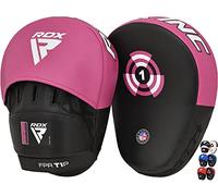 RDX Colpitori Boxe Guanti da Passata, Maya Hide Pelle, Scudo Sciopero Gancio Jab Boxing Pao Pads, Coppia Focus Pastiglie per Sparring Muay Thai Kickboxing MMA Arti Marziali Taekwondo Allenamento