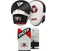 RDX Colpitori Boxe Guanti Da Passata MMA Arti Marziali Pao Muay Thai Curva Colpitore Coppia Kick Boxing Pugilato Allenamento Pelle Maya Hide Focus Pads
