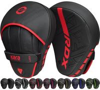 RDX Colpitori Boxe MMA Kickboxing, Maya Hide Pelle KARA Coppia Scudo Sciopero Curvo, Allenamento Muay Thai, Arti Marziali, Gancio Jab Pastiglie Sparring Pao Guanti da Passata Karatè