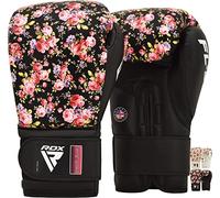 RDX Donna Guantoni da Boxe Muay Thai e Allenamento, Maya Hide Pelle, Combattimento Guanti da Sacco per Sparring, Sacchi Pugilato, Punzonatura, MMA Kick Boxing Gloves, 8 10 12oz