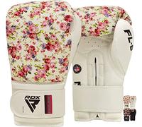 RDX Donna Guantoni da Boxe Muay Thai e Allenamento, Maya Hide Pelle, Combattimento Guanti da Sacco per Sparring, Sacchi Pugilato, Punzonatura, MMA Kick Boxing Gloves, 8 10 12oz