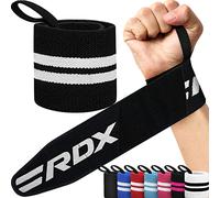 RDX Fasce Polsi Sollevamento Pesi Cinghie Passante Pollice, Approvato da IPL e USPA, Polsini Palestra Supporto Polso Wrist Wraps Polsiera Allenamento, Powerlifting, Bodybuilding, Fitness, Uomo Donna