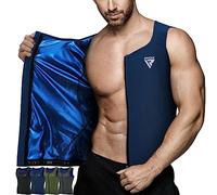 RDX Gilet Sportivo da Uomo Sauna Cerniera Shapewear Gilet Senza Maniche Sauna Perdita di Peso per Allenamento Fitness Pancia Piatta Vita