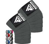 RDX Ginocchio Fascia Powerlifting Ginocchia Supporto, Approvato da IPL USPA, 200CM Lungo Pesistica Fasce Elastica Bendaggio, Knee Wraps Palestra Allenamento Squat Bodybuilding Ginnastica, Uomo Donna