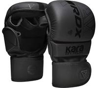 RDX Guanti MMA per Arti Marziali Grappling Allenamento, Maya Hide Cuoio KARA Sparring Guantoni per Kickboxing, Muay Thai, Combattimento in Gabbia, Sacchi Pugilato, Sacco da Boxe