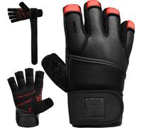RDX Guanti Palestra Sollevamento Pesi Bodybuilding Fitness Pelle Allenamento IT