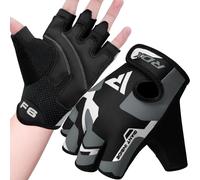 RDX Guanti Palestra Sollevamento Pesi Fitness, Antiscivolo Imbottito Presa Protezione, Elastico Traspirante, Powerlifting Bodybuilding Forza Allenamento Ciclismo Calisthenics Gloves, Uomo Donna