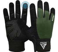 RDX Guanti Palestra Sollevamento Pesi Fitness, Touch Screen Dito Completo Gloves, Antiscivolo Imbottito Presa Protezione, Gym Powerlifting Bodybuilding Ciclismo Calisthenics Allenamento, Uomo Donna