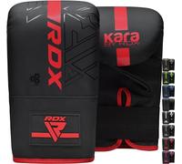 RDX Guantoni Boxe per Allenamento e Muay Thai, Maya Hide Pelle KARA Guanti da Sacco per Sparring, Kickboxing, Sacchi Pugilato, Arti Marziali Combattimento, Colpitori Punzonatura, Punching Bag Mitts