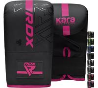 RDX Guantoni Boxe per Allenamento e Muay Thai, Maya Hide Pelle Kara Guanti da Sacco per Sparring, Kickboxing, Sacchi Pugilato, Arti Marziali Combattimento, Colpitori Punzonatura, Punching Bag Mitts