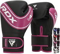 RDX Guantoni da Boxe Bambini Muay Thai e Allenamento, Maya Hide Pelle, 6oz 4oz Junior Combattimento Guanti da Sacco Bambino per Sparring Sacchi Pugilato Punzonatura MMA Kick Boxing Gioventù Gloves