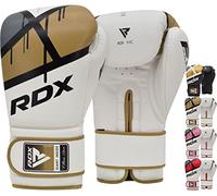 RDX Guantoni da Boxe, Maya Hide Pelle, EGO Muay Thai e Allenamento Guanti da Sacco per Sparring, Combattimento, Sacchi Pugilato, MMA, Punzonatura, Kick Boxing Gloves Uomo Donna, 8 10 12 14 16oz