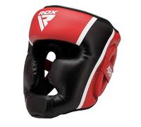 RDX Head Guard Aura Plus T-17 Red/Black-m, Protezione per la Testa Unisex, Rosso/Nero