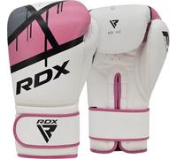 RDX Maya Pelle Guanti Boxe Sparring Sacco Allenamento Guanti Muay Thai Kick Boxing, rosa, 12oz