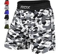 RDX MMA Pantaloncini per Allenamento e Kickboxing - Shorts per la Arti Marziali, Grappling, Boxe, Cage Fight - Grande Short per BJJ e Muay Thai, Fitness Palestra, Combattimento Sportivi
