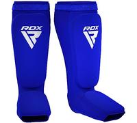 RDX Paratibia MMA Kick Boxing Muay Thai, Approvato da SATRA, Protettivo Imbottita Paratibie, Parastinchi Piedi Protezione Shin Guard per Allenamento Sparring Arti Marziali Boxe Karatè, Uomo Donna