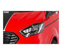 RDX Racedesign Palpebre fari compatibile con Ford Transit Custom & Tourneo Custom Facelift 2018- (ABS)