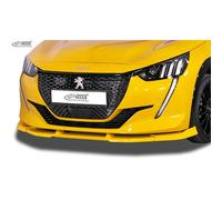Spoiler Anteriore Vario-X RDX compatibile con Peugeot 208 II 2019- (PU), Plastica di poliuretano, Nero, Non verniciato