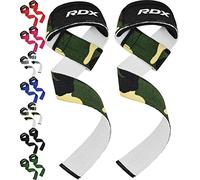 RDX Straps Palestra, Cinghie Sollevamento Pesi Fascette per Stacchi, 5MM Neoprene Imbottita Supporto Polsa, Gym Fitness Lifting Bodybuilding Powerlifting Allenamento Accessori Fasce Polsi
