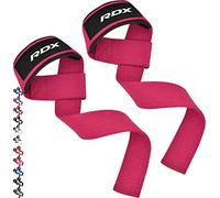 RDX Straps Palestra, Cinghie Sollevamento Pesi Fascette per Stacchi, 5MM Neoprene Imbottita Supporto Polsa, Gym Fitness Lifting Bodybuilding Powerlifting Allenamento Accessori Fasce Polsi