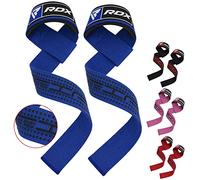 RDX Straps Palestra, Cinghie Sollevamento Pesi Fascette per Stacchi, 5MM Neoprene Imbottita Supporto Polsa, Gym Fitness Lifting Bodybuilding Powerlifting Allenamento Accessori Fasce Polsi