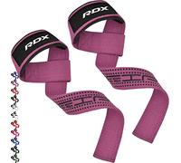 RDX Straps Palestra, Cinghie Sollevamento Pesi Fascette per Stacchi, 5MM Neoprene Imbottita Supporto Polsa, Gym Fitness Lifting Bodybuilding Powerlifting Allenamento Accessori Fasce Polsi, Uomo Donna