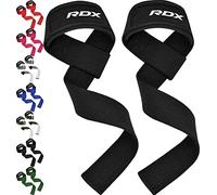 RDX Straps Palestra, Cinghie Sollevamento Pesi Fascette per Stacchi, 5MM Neoprene Imbottita Supporto Polsa, Gym Fitness Lifting Bodybuilding Powerlifting Allenamento Accessori Fasce Polsi, Uomo Donna