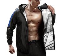 RDX Tuta Sauna Dimagrante Uomo Donna, Reach Oeko Tex 100 Certificato, Anti Rip Sudore Dimagranti Tute Cappuccio, Tuta per Sudare Tuta Termica Sports Boxe MMA Palestra Allenamento Top Pantaloni Set